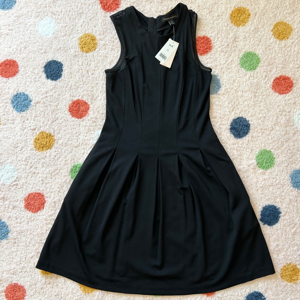 NWT Banana Republic Black Dress, Size 0P